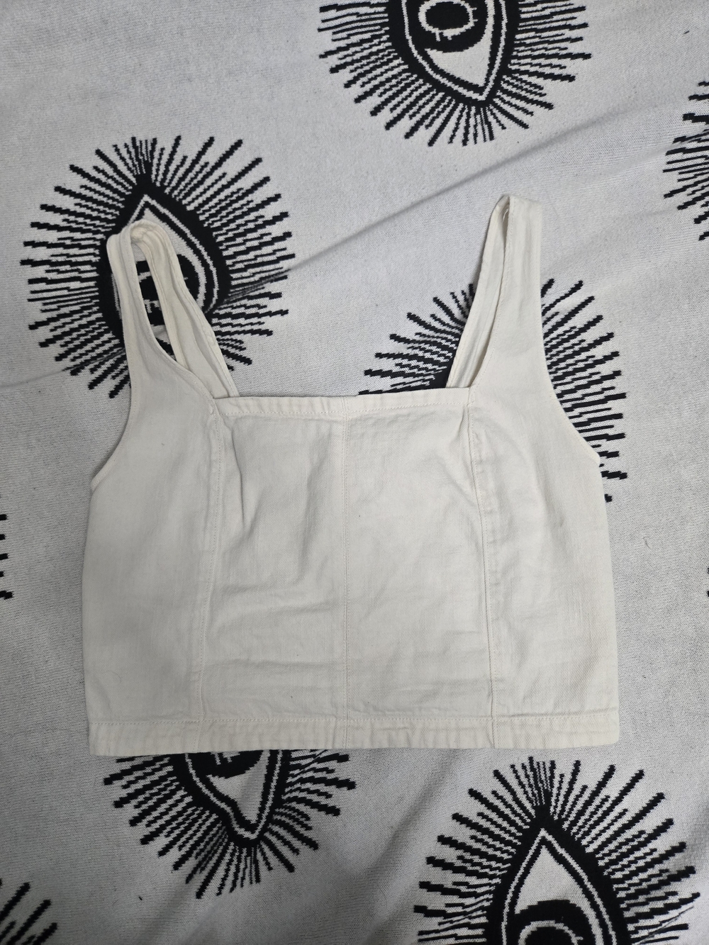 Habitual Cream Square-Neck Crop Tank